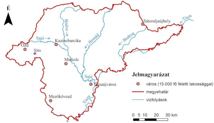 A Sátai-patak vízgyűjtőterületének felszínalaktani vizsgálata