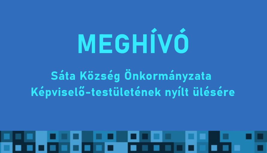 Meghívó az önkormányzat nyílt ülésére
